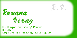 romana virag business card